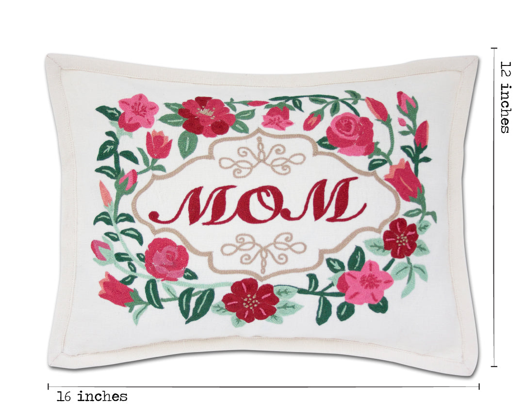 Mom Rose Pillow by Catstudio