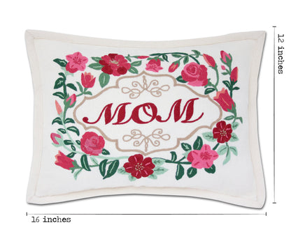 Mom Rose Pillow by Catstudio