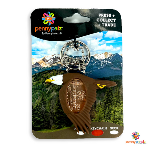 Bald Eagle Penny Keychain