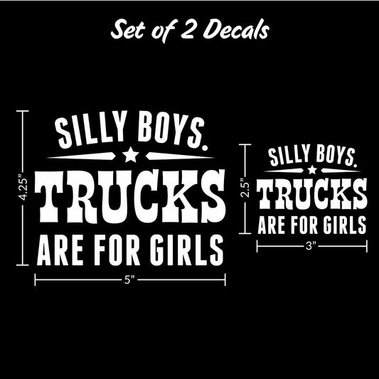 Trucks are for Girls Decals