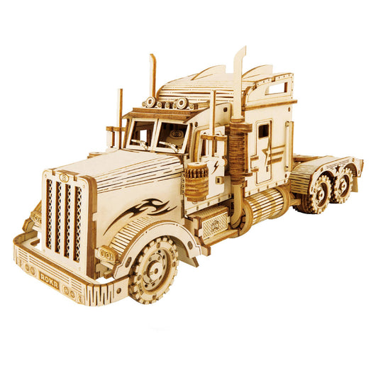3D Laser Cut Wooden Puzzle: Truck