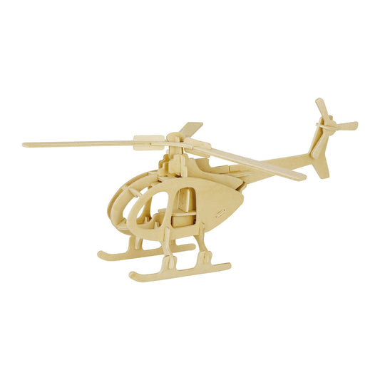 3D Wooden Puzzle: Helicopter